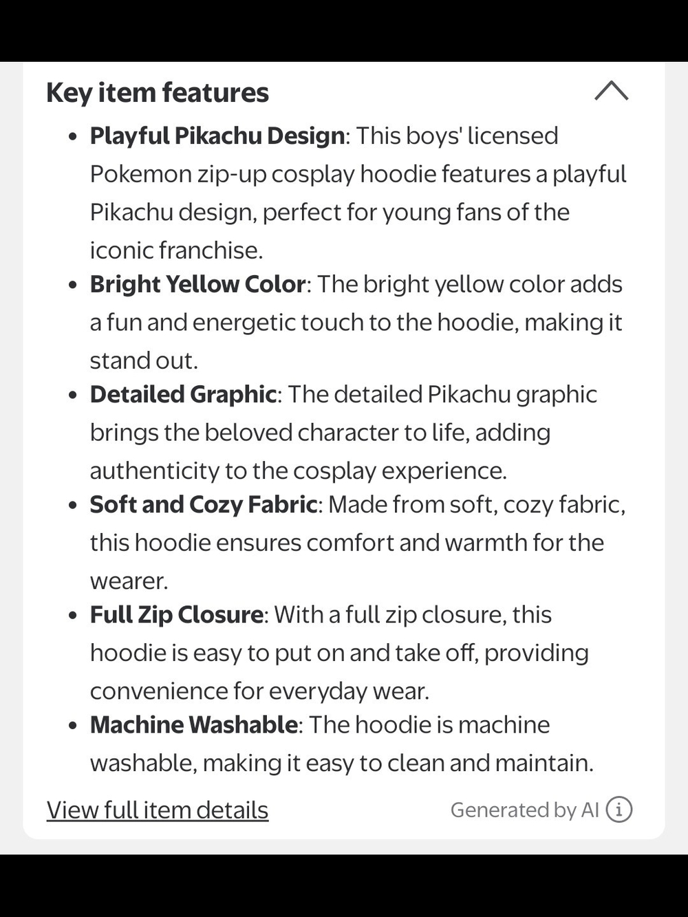 Yellow Pikachu Graphic Zip Hoodie & Pikachu Stuffed Animal - Picture 9 of 11